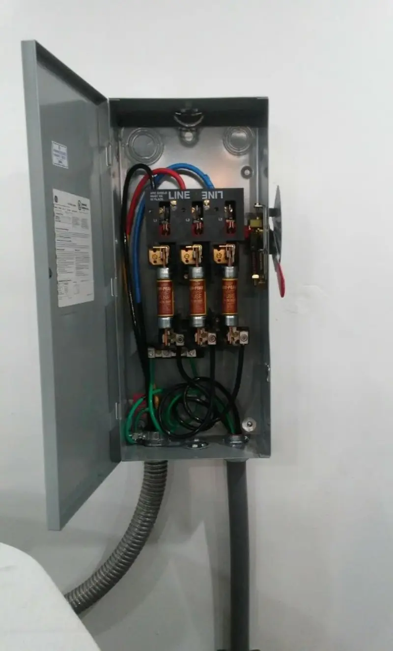 Three-phase disconnect switch installed for Electrical Wiring & Rewiring in Lake Holiday